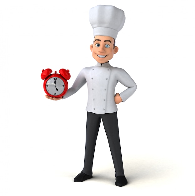 Chef divertido - personagem 3D