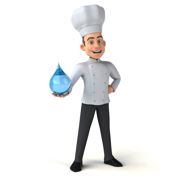 Chef divertido - personagem 3D