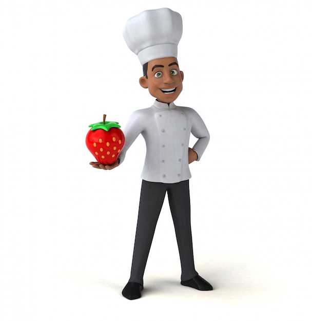 Chef divertido - personagem 3D