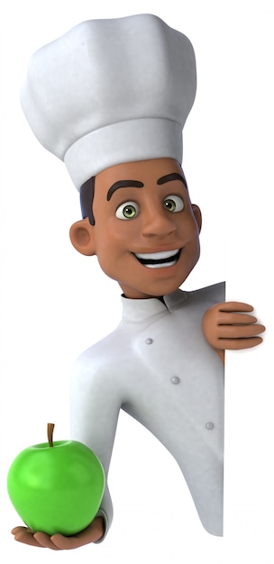 Chef divertido - personaje 3D