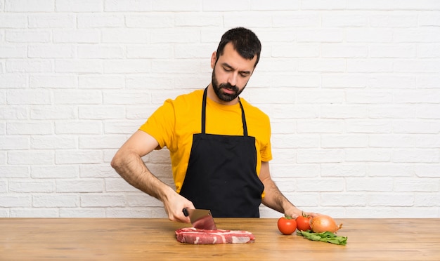 Chef em uma cozinha