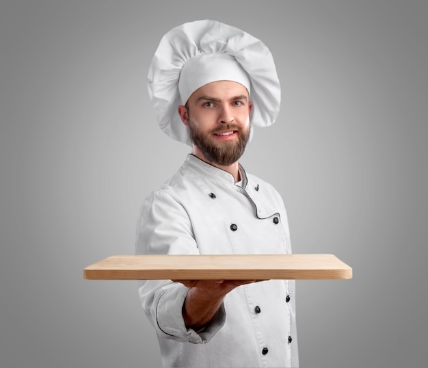 Chef mágico listo para cocinar un nuevo plato