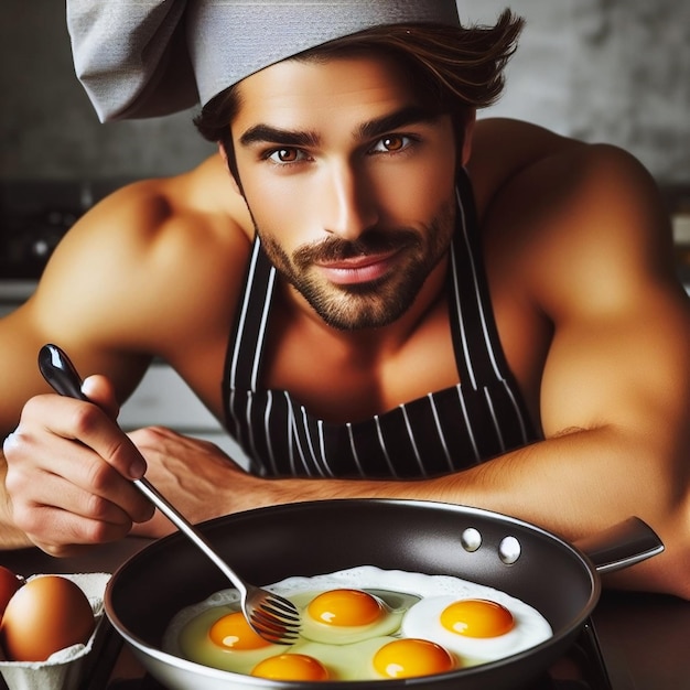 chef masculino joven y sexy