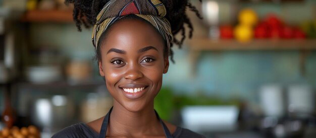 Chef mujer afroamericana