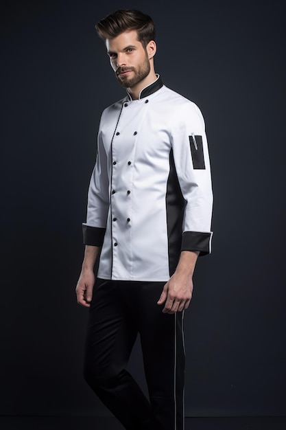 Chef profesional en el uniforme de cocina