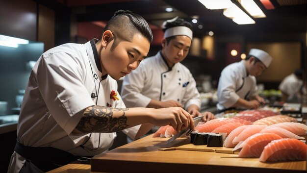 chef en el trabajo