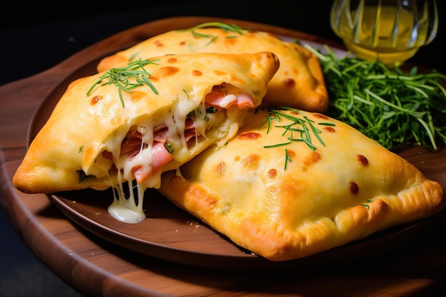 Chefkoch Johns Calzone mit Schinken und Käse, italienisches Essen