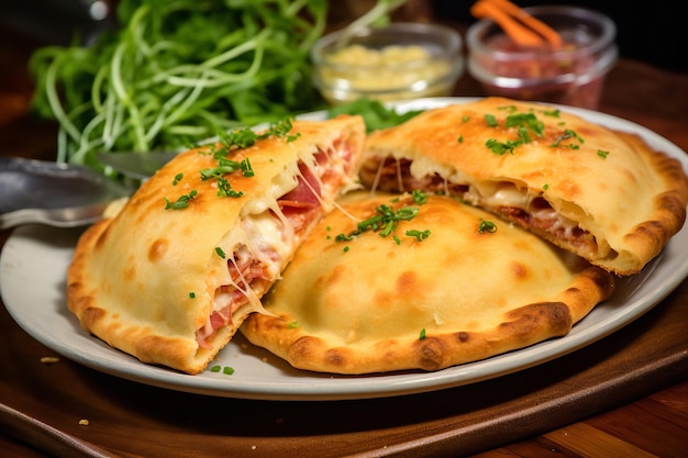 Chefkoch Johns Calzone mit Schinken und Käse, italienisches Essen