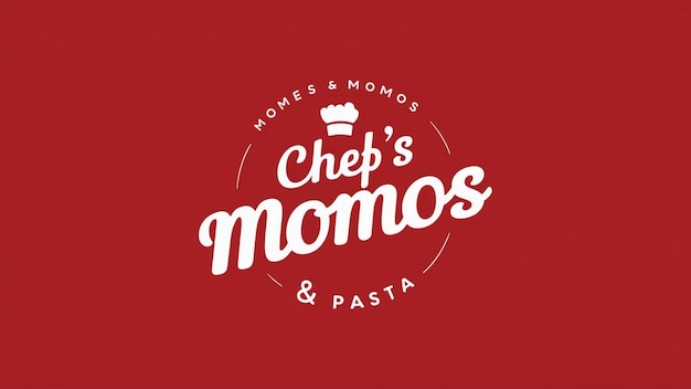 Foto chefs momos pasta logo designs criativos para delícias saborosas