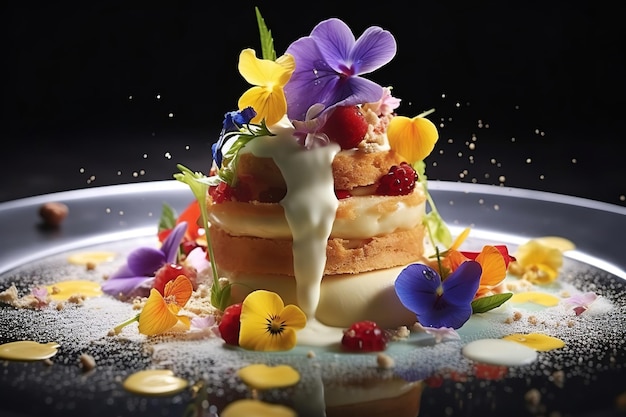 Chefs de postres: uso creativo de flores comestibles