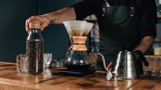 Chemex Filterkaffee und Wasserkocher