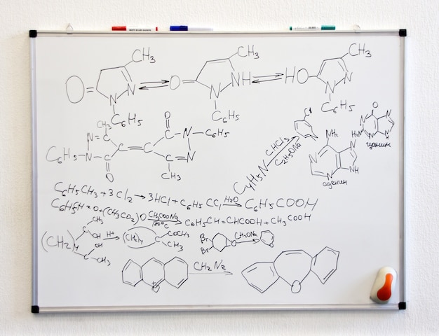 Foto chemiewissenschaftliche formeln