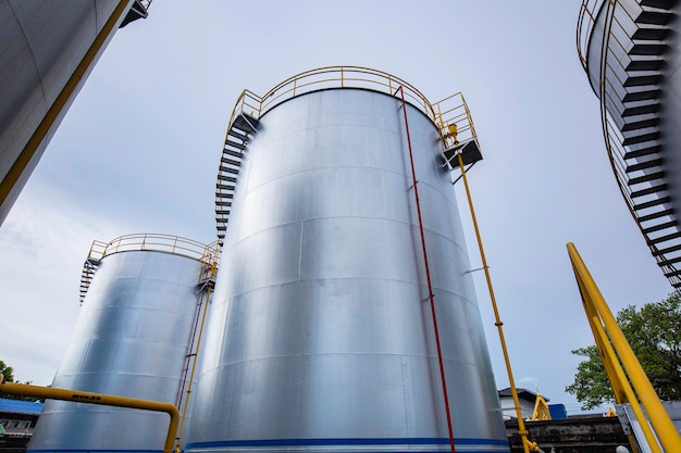 Chemische Industrie Tanklager aus weißem Kohlenstoffstahl der Tank.