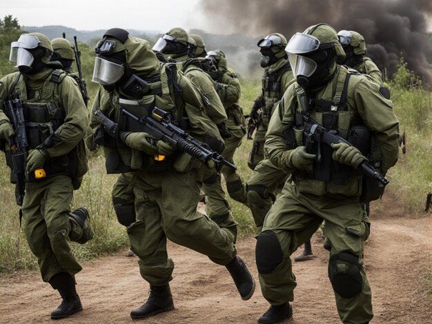 chemische Waffen biologische Waffen giftige Agenten Eindämmung und Ausbildung