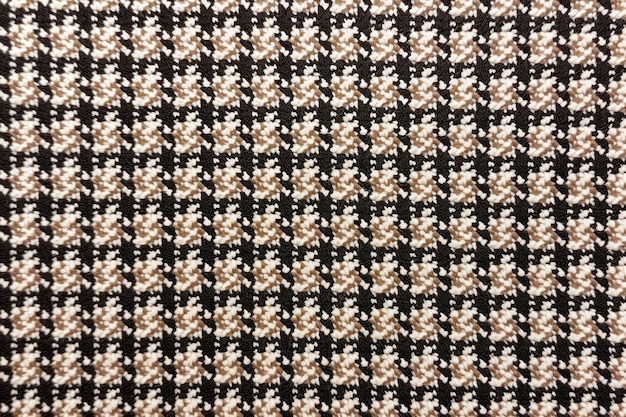 Chequeo y tweed sin costuras patrón de perro de perro textura alfombra tejida