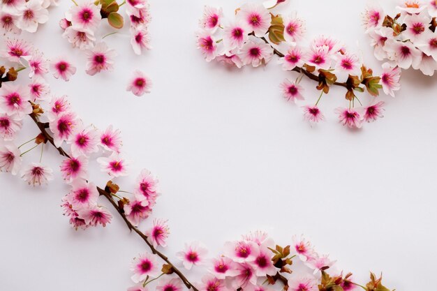 Cherry Blossom Beauty en papel en blanco para maqueta