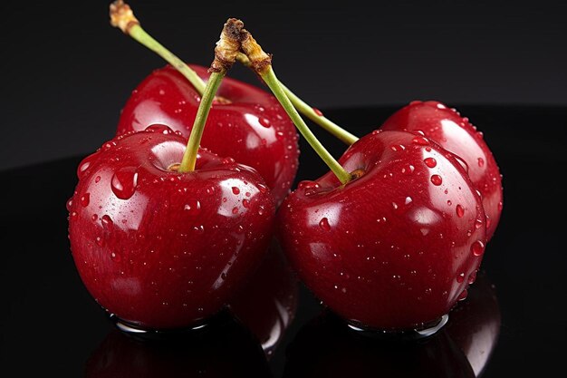 Cherry Temptation Juicy Red Delight Cherry fotografia de imagens