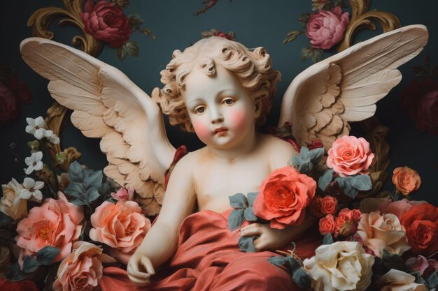 Cherubs Charm Valentine Hintergrundfoto