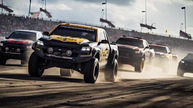 chevrolet camioneta a la deriva coche foto profesional humo dinámica en movimiento pista velocidad fotografía