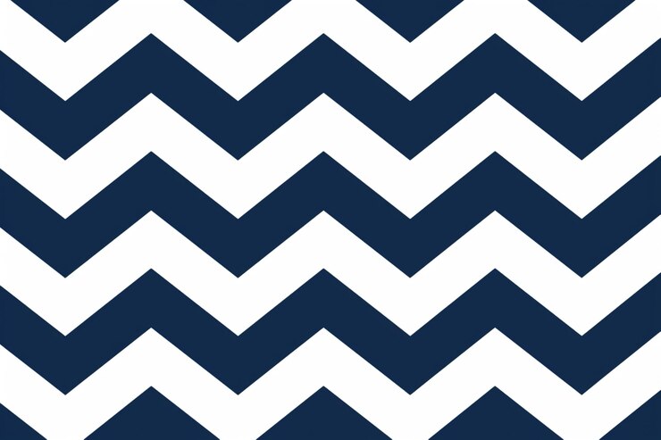 Foto chevron zigzags en la clásica marina y blanco pintura de arte abstracto fondo de gradiente blanco