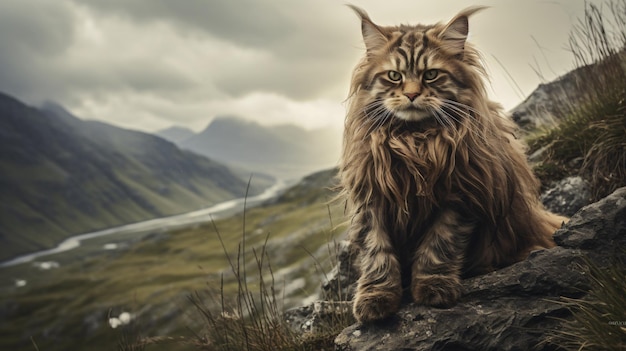 Chewie, o gato na natureza