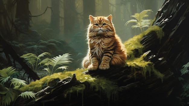 Chewie, o gato na natureza