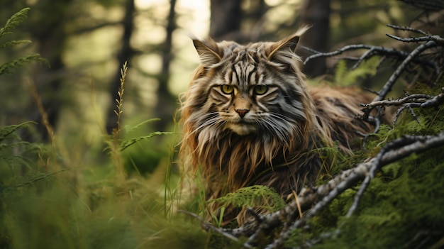 Chewie, o gato na natureza