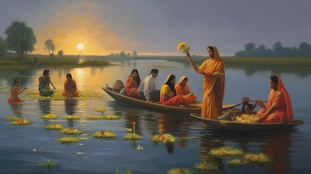 Chhath puja Ai generativo