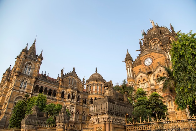 Chhatrapati shivaji terminus em mumbai, índia.