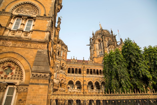 Chhatrapati shivaji terminus em mumbai, índia.