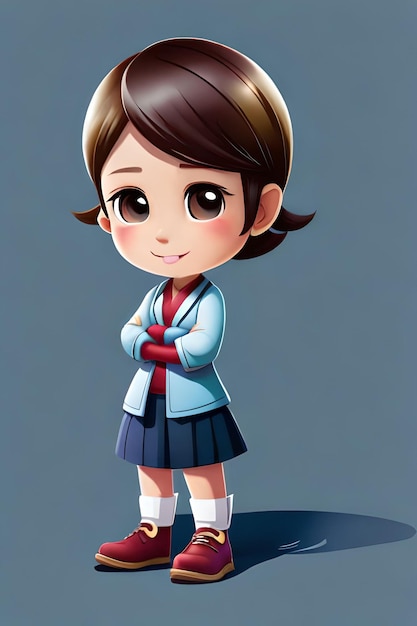 Chibi linda garota