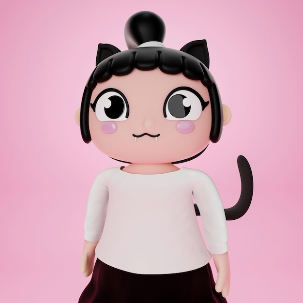 chibi personaje 3d