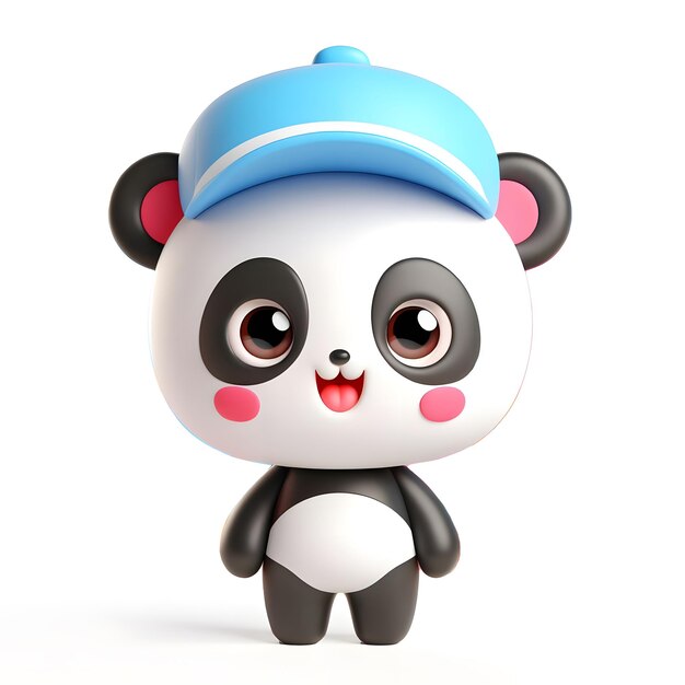 Chibi Style Baby Panda 3D Rendering (Renderizado en 3D por el estilo de Chibi)