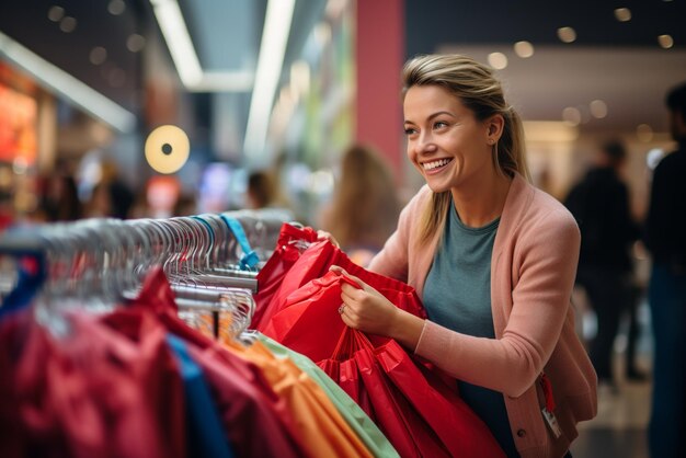 Chica adicta a las compras