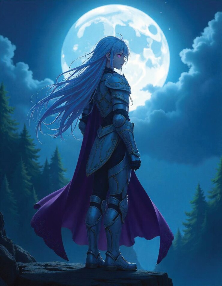 Una chica de anime muy linda.