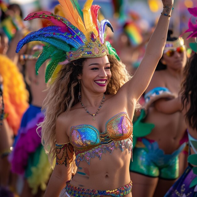 Foto la chica del carnaval.