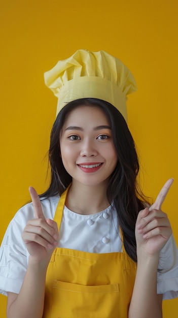 una chica con una corona amarilla con la palabra te quiero en el fondo amarillo