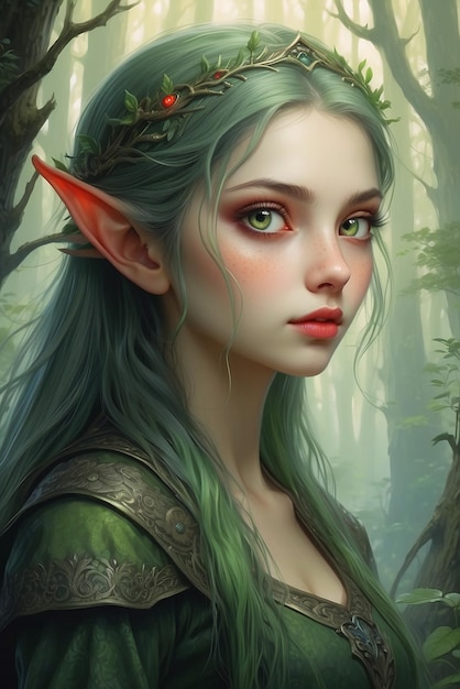 La chica elfa.