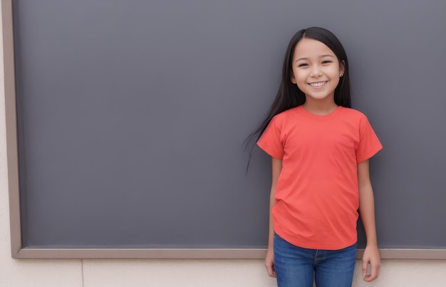 Chica en la escuela por IA generativa