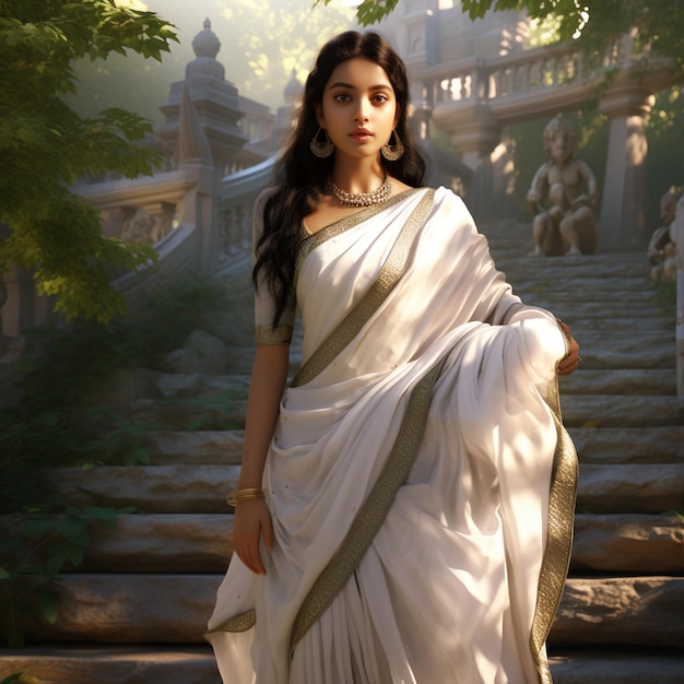 chica india con sari