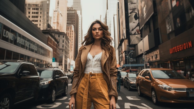 Chica de moda en la calle