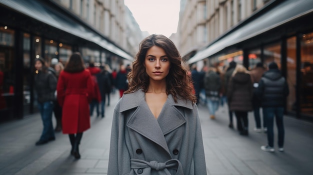 Chica de moda en la calle