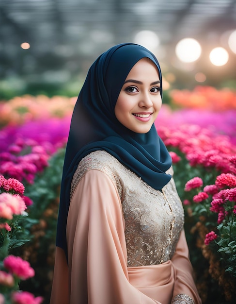 Una chica musulmana con hijab
