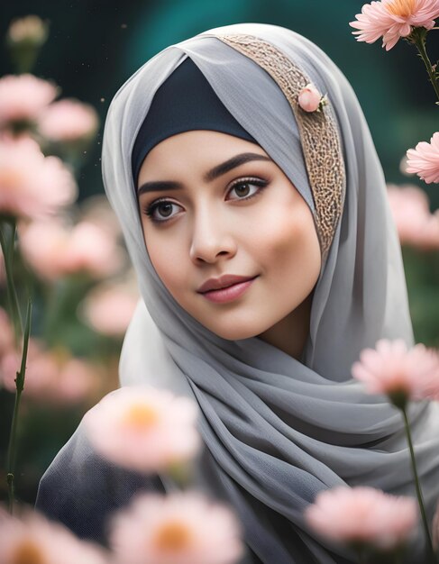 Una chica musulmana con hijab