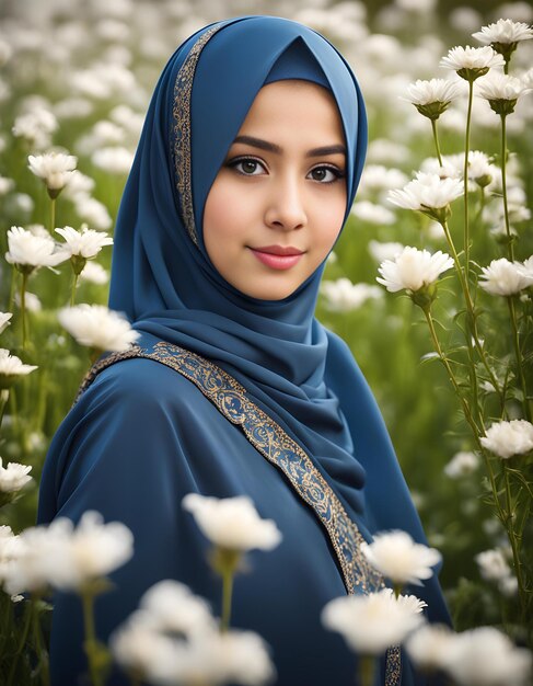 Una chica musulmana con hijab