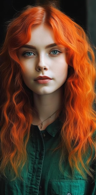 la chica del pelo rojo