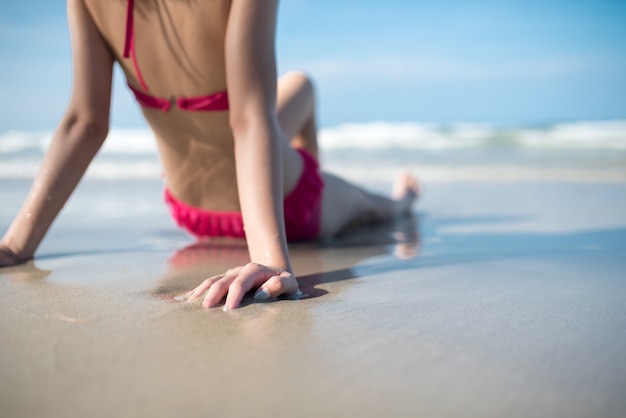 chica sexy en la playa