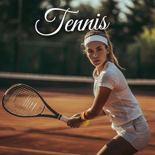 Foto la chica del tenis