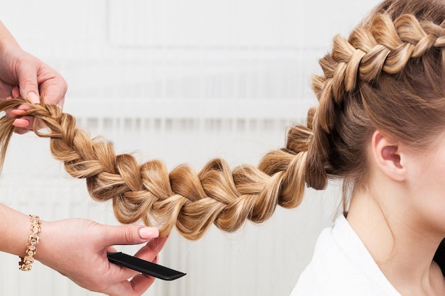 Foto chica trenza