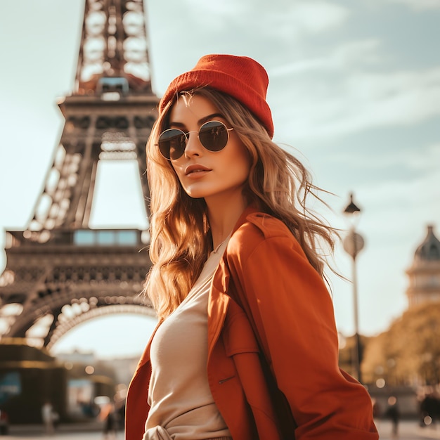 Una chica viajando por París